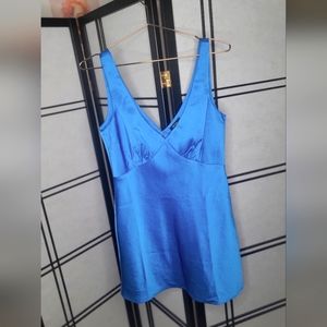 Y2k Blue mini dress